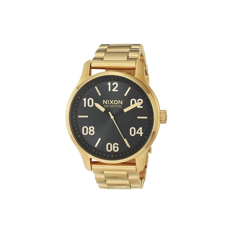 Nixon海外代购尼克松新款腕表专柜男金色钢带大盘手表高清大图