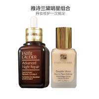 [雅诗兰黛明星组合]第六代小棕瓶精华 50ml/瓶 + DW 持妆粉底液 30ml/瓶 1W1