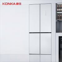 康佳 高端十五天生态原鲜446Pro月岩白玻璃超薄平嵌除菌净味十字对开冰箱BCD-446WP4CJSM-A