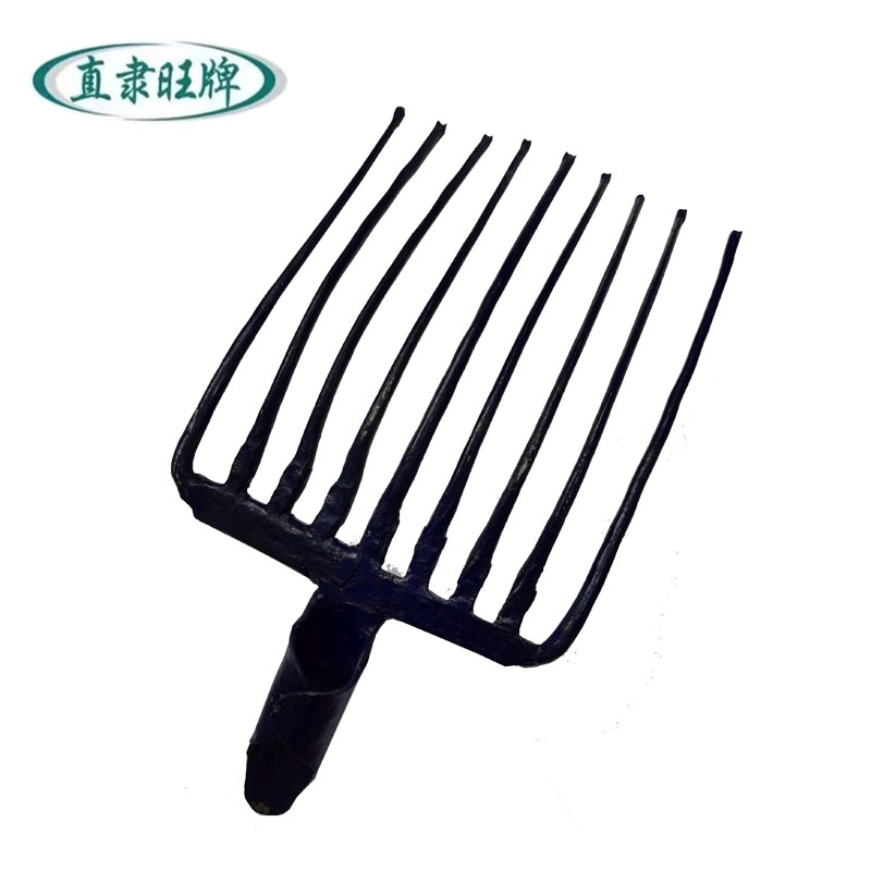 直隶旺牌 九齿钢叉 460*300mm 把高清大图