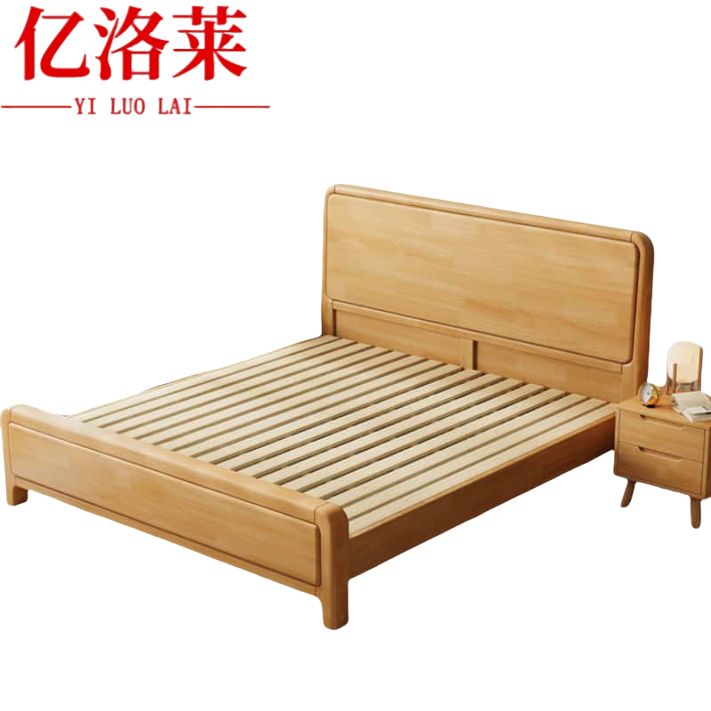 亿洛莱 单人床床头柜 1.2*2m 套高清大图