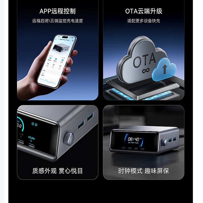 安克(anker)A2345 六口桌面充电器高清大图