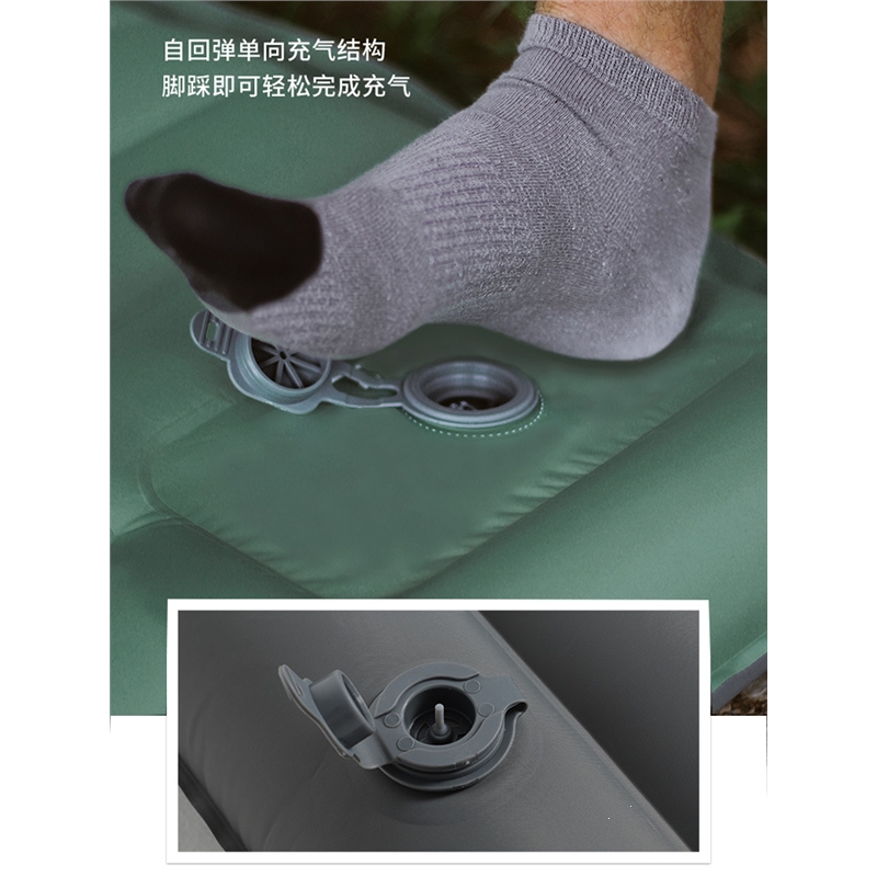 露营单人充气床垫帐篷地垫气垫床闪电客户外野营防潮垫加厚打地铺午休