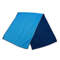 美穗吉家 运动冰感毛巾 蓝色 MIHH-2408096 冷感毛巾 冰丝凉感速干凉爽消暑汗巾 游泳健身擦汗巾 蓝色
