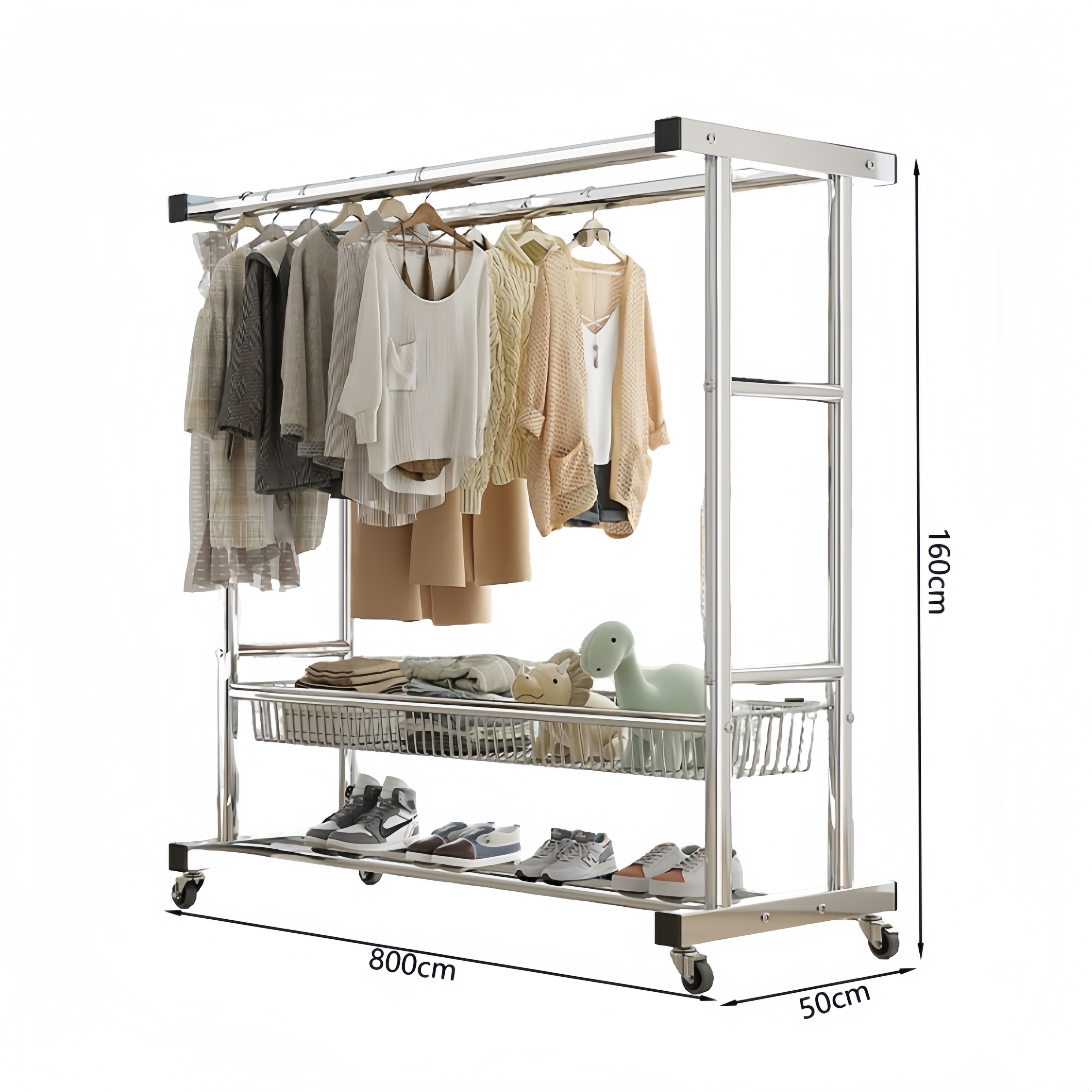 珂攸洋移动晾衣架个 80*50*160cm