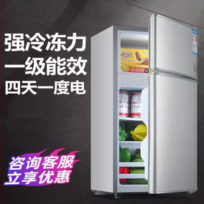 荣事达小冰箱家用小型宿舍用租房节能省电冷藏冷冻迷你双门电冰箱_42升-银色