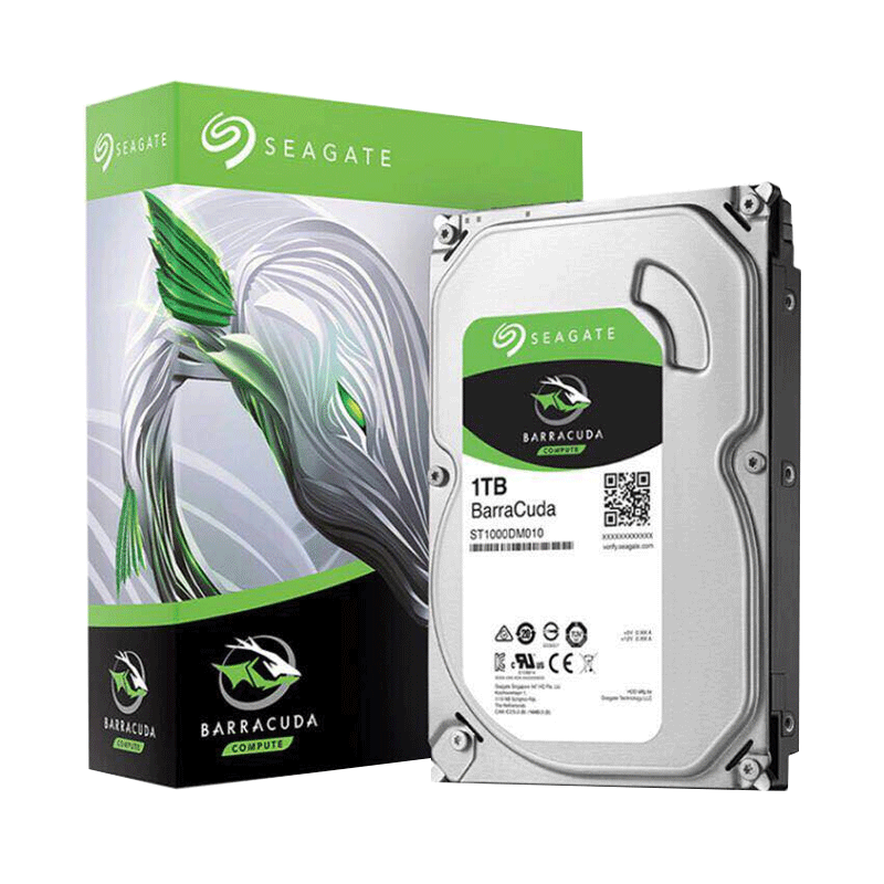 希捷(Seagate) 1TB 64MB 7200RPM台式机机械硬盘 SATA接口 1TB 支持安装调试服务