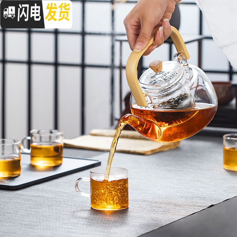 三维工匠可高温玻璃提梁煮茶壶烧水泡茶养生壶普洱白茶电陶炉煮茶器煮茶炉 智能款时尚白电陶炉(单炉)茶具高清大图