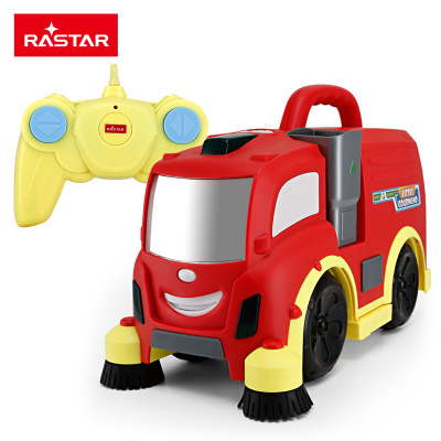 星辉(Rastar)儿童环保清洁遥控汽车小孩电动音乐遥控车模型玩具礼盒模型63700红色