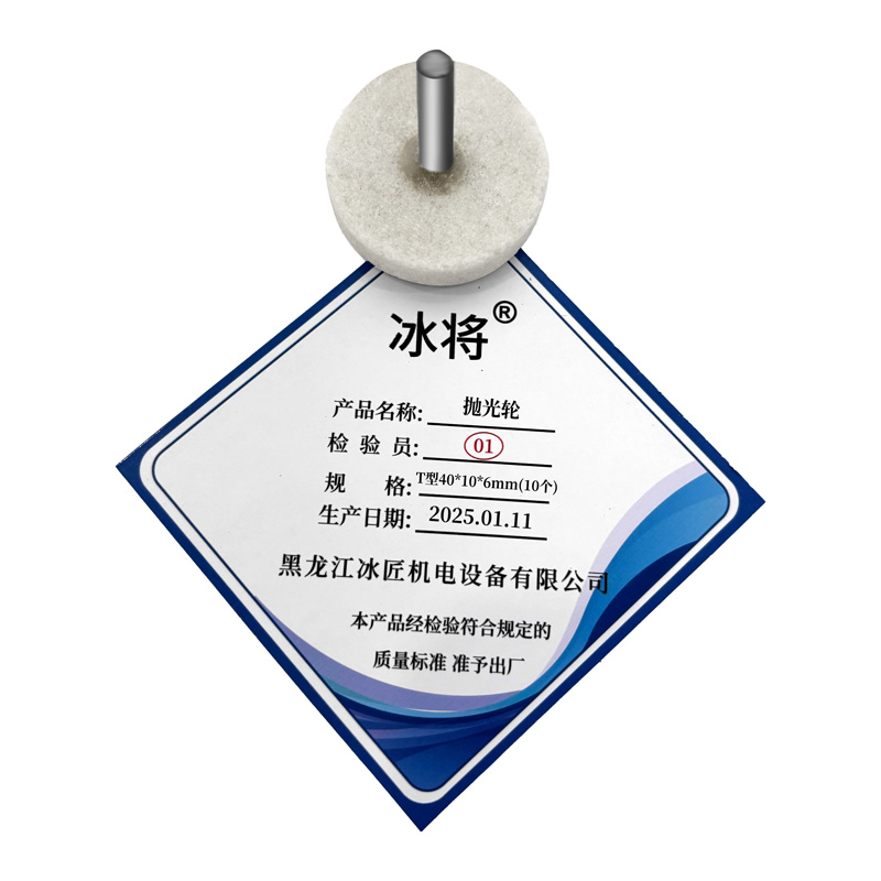冰将 白刚玉T型砂轮打磨头电磨磨头 T型40*10*6mm(10个) 袋高清大图