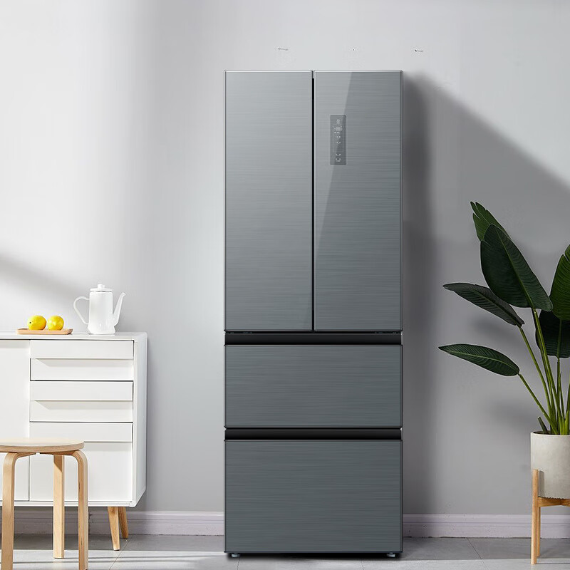 美菱melingbcd356wp9bx多门冰箱凯撒灰