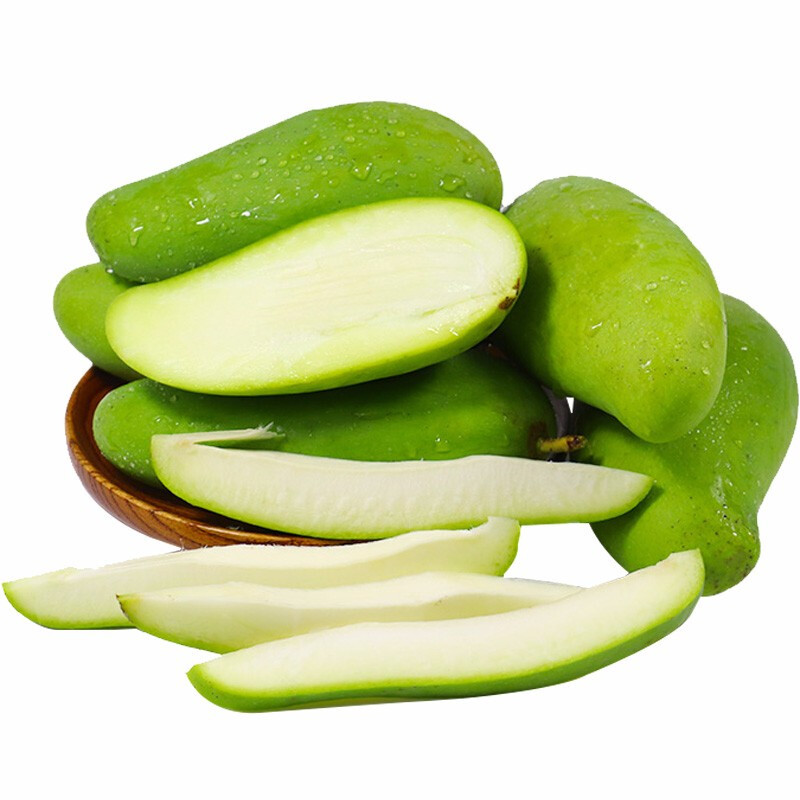 薯家上品 广西象牙芒2.5斤 生吃酸脆青芒 新鲜现摘水果当季芒果