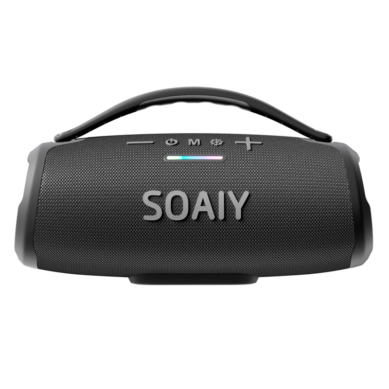 索爱(soaiy)S98便携式无线广场舞蓝牙音箱低音炮户外防水防尘桌面迷你小钢炮U盘手提小战鼓音响