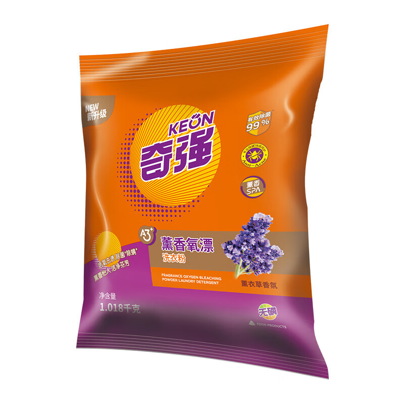 奇强(keon) 薰香氧漂无磷洗衣粉1018g
