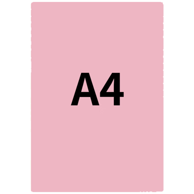 天章 (TANGO)新绿天章A4彩色复印纸 粉红色打印纸薄卡纸 图文凭证打印纸 学生折剪手工彩纸 浅粉色70g 100张/包