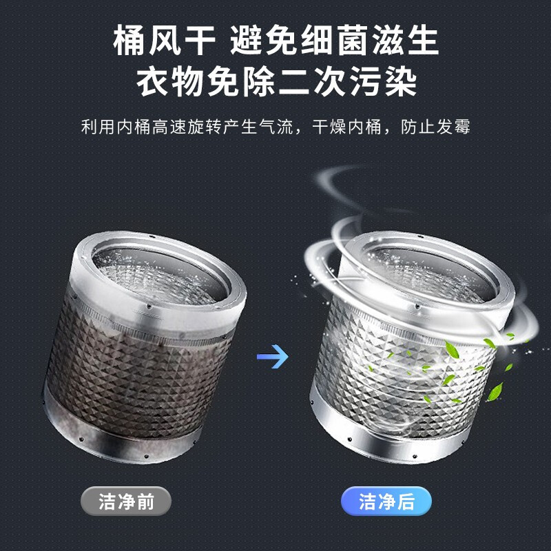 创维10公斤洗衣机全自动波轮 容量 家用租房 老人专用桶自洁桶风干 T100F_淡雅银