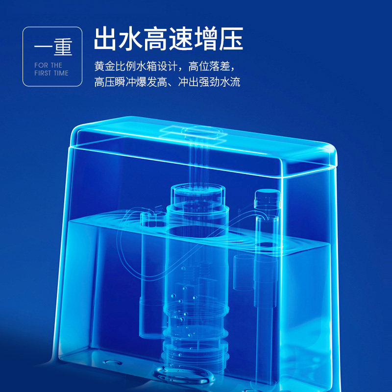 HOROW希箭卫浴坐便器家用普通马桶海漩虹吸式大冲力防臭釉面陶瓷座便器静雅系列(预售7天内发货)