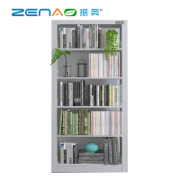 振奥 学校图书馆书架阅览室书籍室铁皮家用落地定制资料档案架钢制 /台(2000x1000x300mm 灰白单面一列一)
