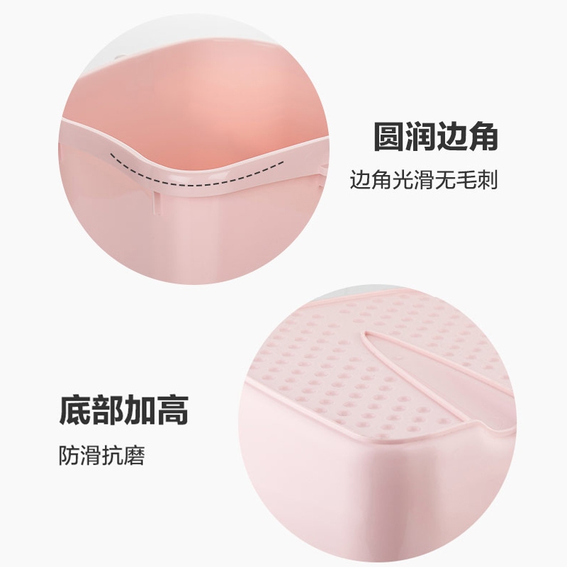茶花(CHAHUA) 舒益沐足盆14.5L-0351米色高清大图