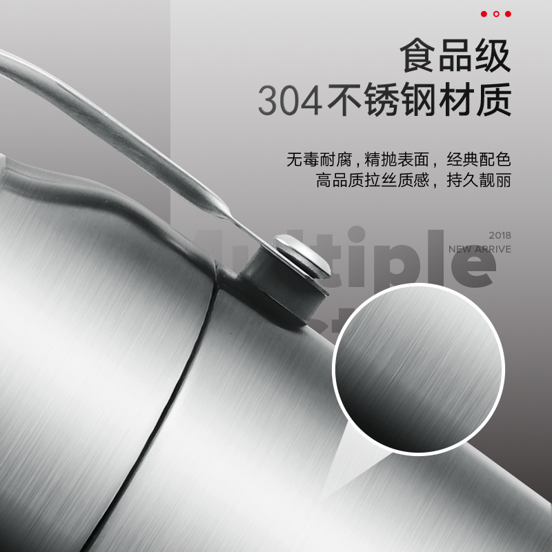 爱仕达ASD保温提锅 三层304不锈钢抽真空保温桶 大容量学生儿童保温饭盒1.7L/2.0L