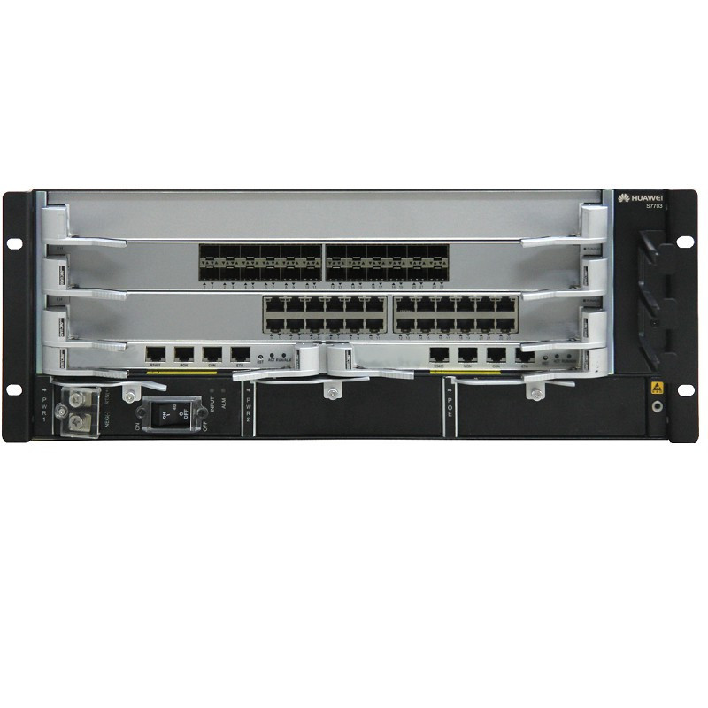 华为(HUAWEI)S7703含一体化机箱 企业级交换机16口万兆以太网光接口+16口千兆以太网光接口 含六个万兆光模块