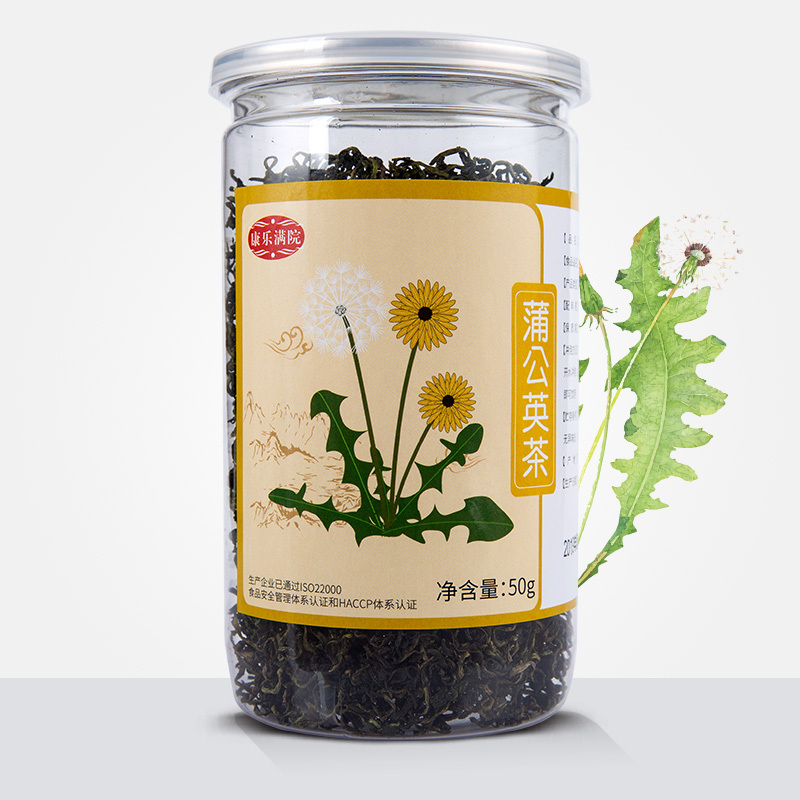 康乐满院 蒲公英茶50g/瓶 保健茶饮 蒲公英茶野生长白山蒲公英根茶 养生茶 可搭配丁香花茶