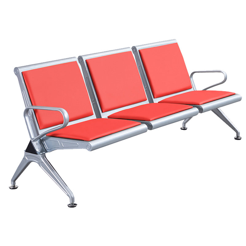 奇桄烁连排椅三人位红色垫张高清大图