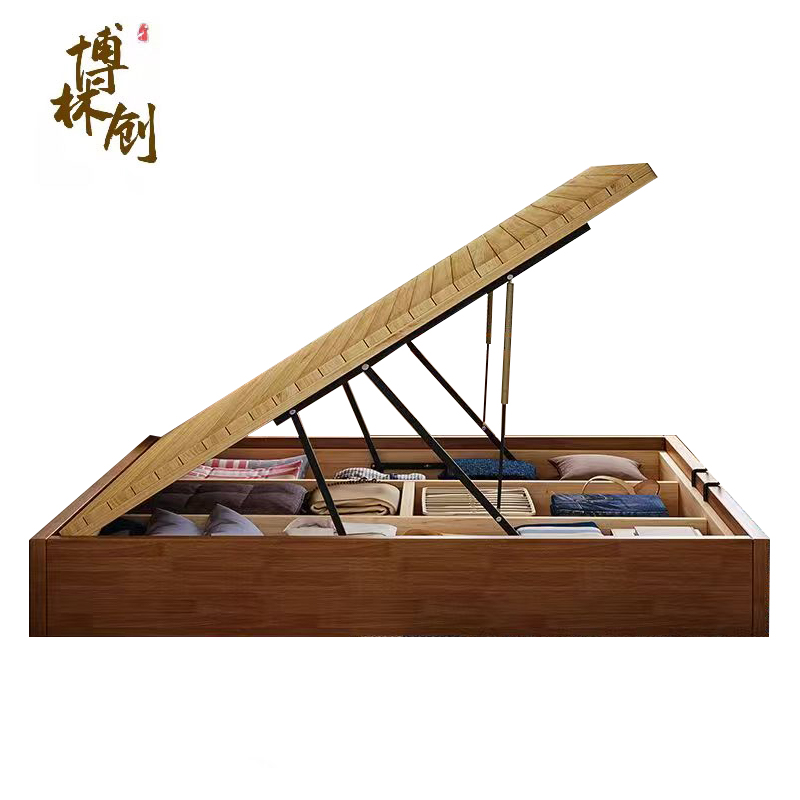 博林创气压高箱储物床100*200*40cm高清大图