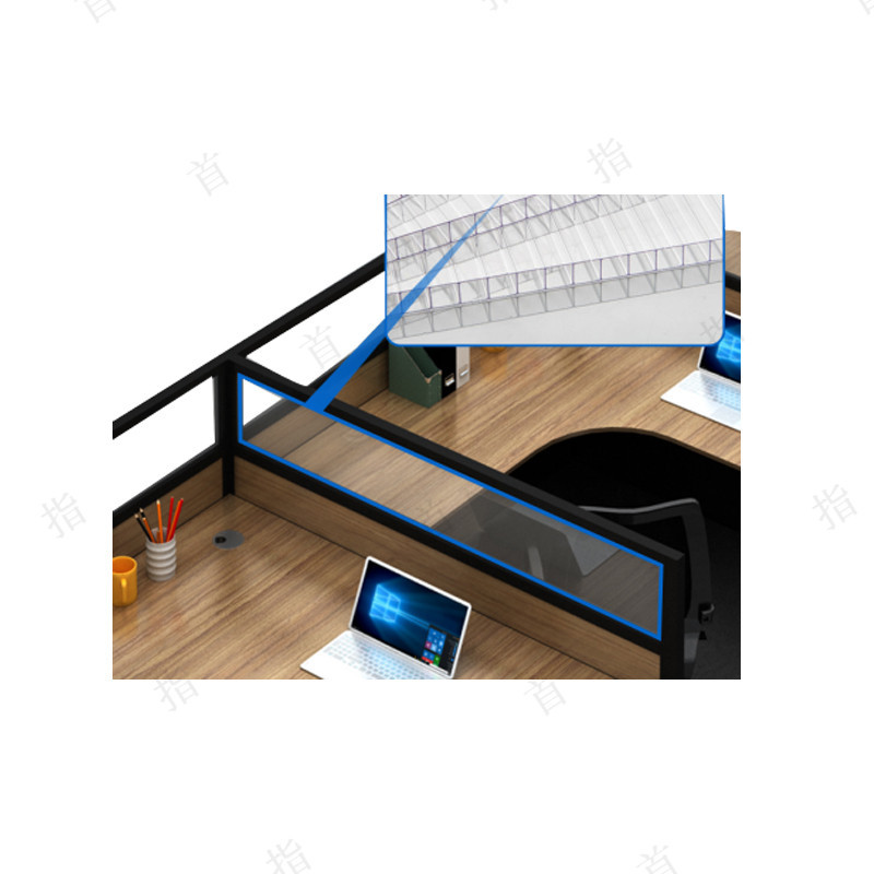 首指（SZ）四人位办公职员桌 SZ-044#高清大图