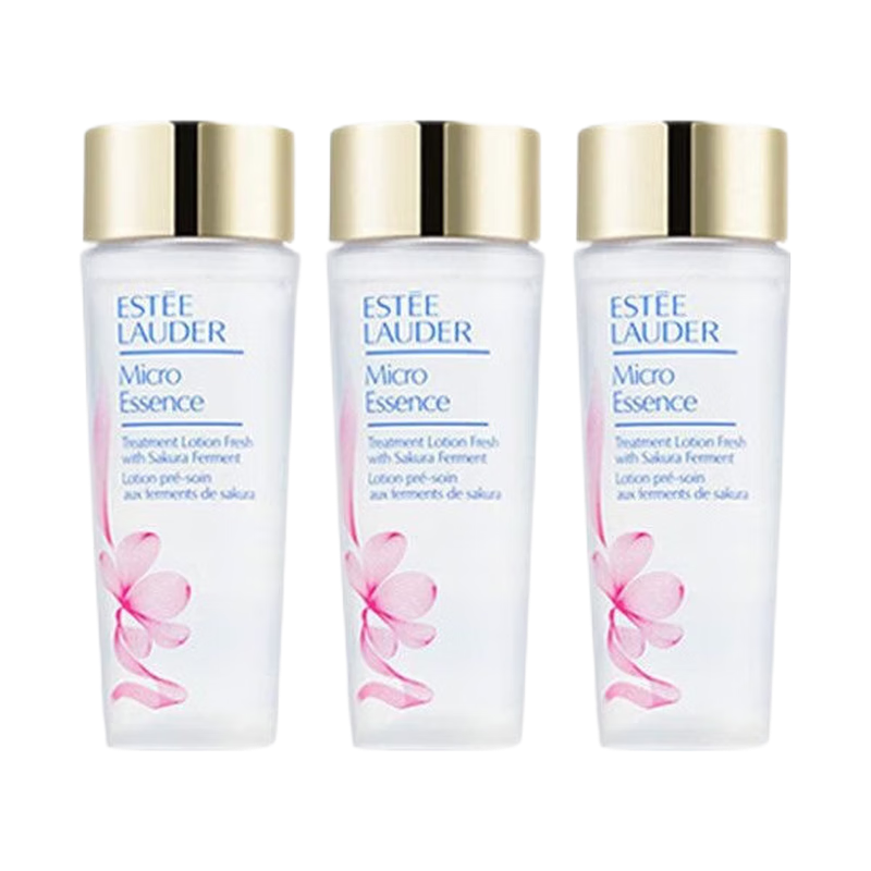 雅诗兰黛(Estee Lauder)樱花原生液中样50ml*3瓶清爽补水保湿美白舒缓抗皱淡化细纹