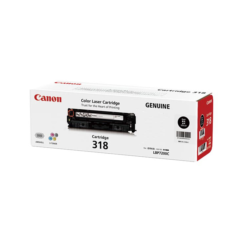 佳能（Canon）CRG-318BKCRG-318CMY 硒鼓（适用LBP7200cd/7200cdn/7660cdn） CRG-318BK/黑色硒鼓