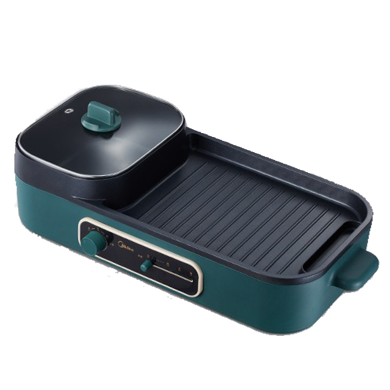 美的midea电烤炉烧烤机多功能电火锅家用无烟烤肉机烤涮一体锅sk5025