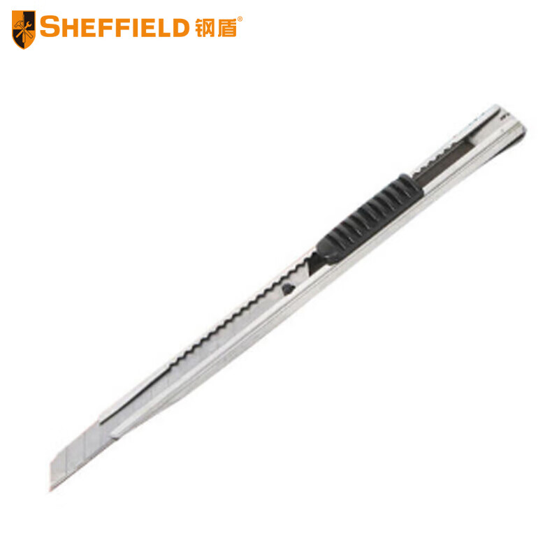 钢盾(SHEFFIELD) S067002 9mm不锈钢美工刀【家用】