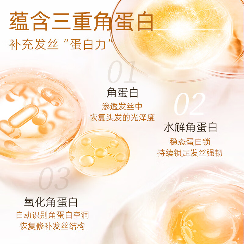 蜜斯莉MISS LILLY 柔亮顺滑角蛋白发膜500ml高清大图