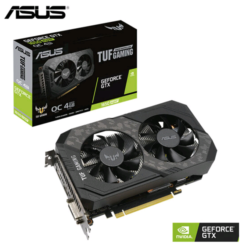 华硕（ASUS）电竞特工TUF-GeForce GTX 1650 SUPER-O4G-GAMING 1650S 1530-1800MHz 12002MHz游戏显卡4G