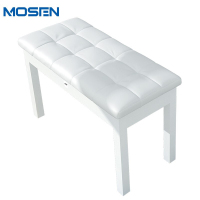 莫森(MOSEN)MS-22S实木升降电钢琴琴凳 单人钢琴椅古筝凳鼓凳成人儿童初学凳子 实木升降琴凳 MS-13S白色钢琴凳