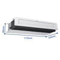 海尔（Haier）中央空调 风管机 一拖一 冷暖变频大2匹 超薄家用中央空调风管机 变频空调 赠3D面板+智能WiF