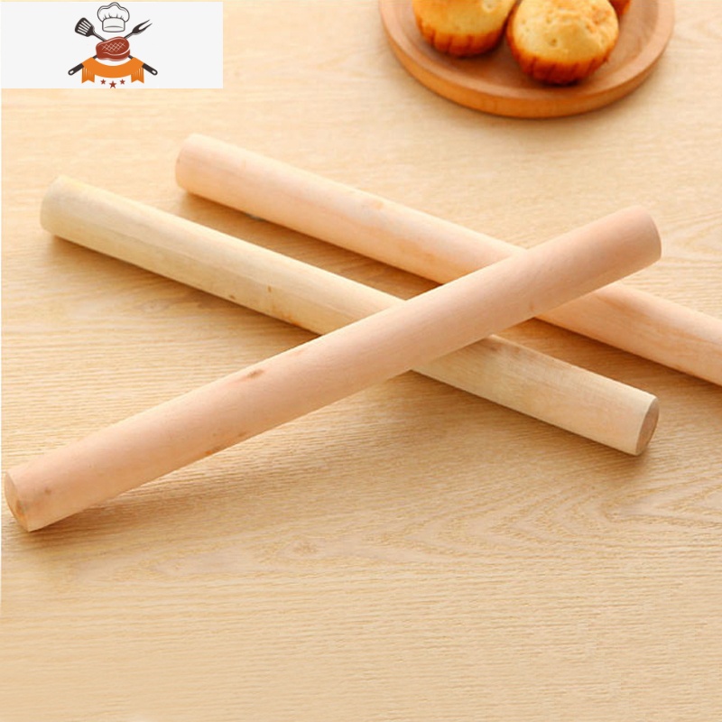 擀面杖实木大小号榉木擀面压面擀饺子皮器擀面棒家用烘焙工具 敬平 升级款2个装.高清大图