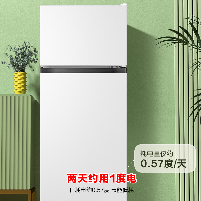 容声(Ronshen)125升 双门两门电冰箱 家用 迷你小型 宿舍租房节能 保鲜冷冻冷藏BCD-125D11D