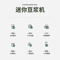 LOTOR浣熊迷你豆浆机家用小型破壁机五谷杂粮全自动免过滤1-2人食3米糊榨汁机 460ML绿色标准款