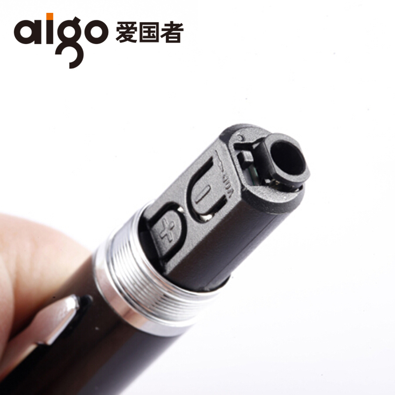 爱国者(Aigo)R6688笔形写字录音笔32G 声控外接耳机播放带背夹 颜色:黑色(单位:支)(BY)