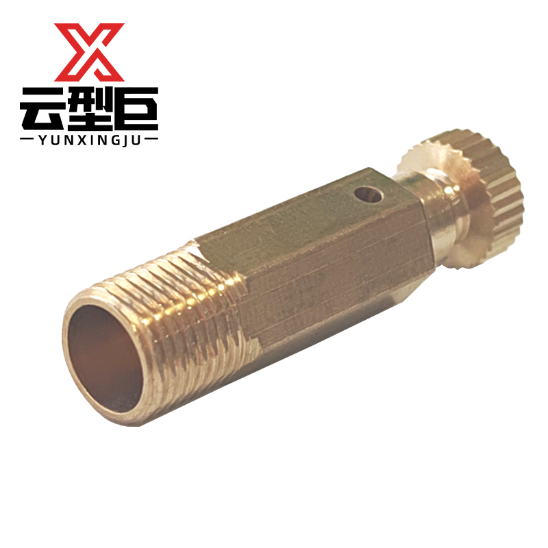 云型巨 暖气片铜跑风手捻放气阀 暖气片配件 铸铁暖气片配件 M10 单位:个高清大图