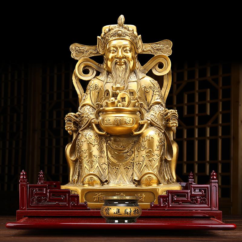 美帮汇铜摆件大号 铜爷佛像文铜像客厅供奉高清大图