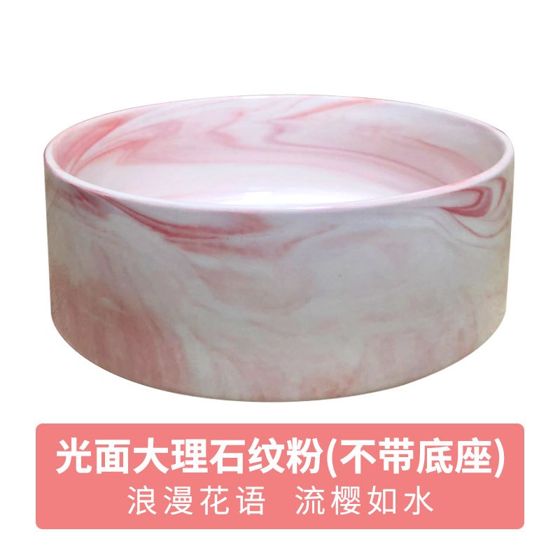 猫碗双碗陶瓷狗碗猫咪食盆饭盆狗狗喝水猫粮碗宠物用品实木防打翻