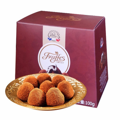 法国进口 Truffles 德菲丝 松露形代可可脂巧克力 浓情古典型 100g