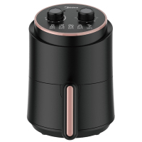 美的(Midea) 空气炸锅MF-TN1501 家用多功能机械式简易操作 1.5L小容量 无油煎炸锅 薯条机多功能 黑色