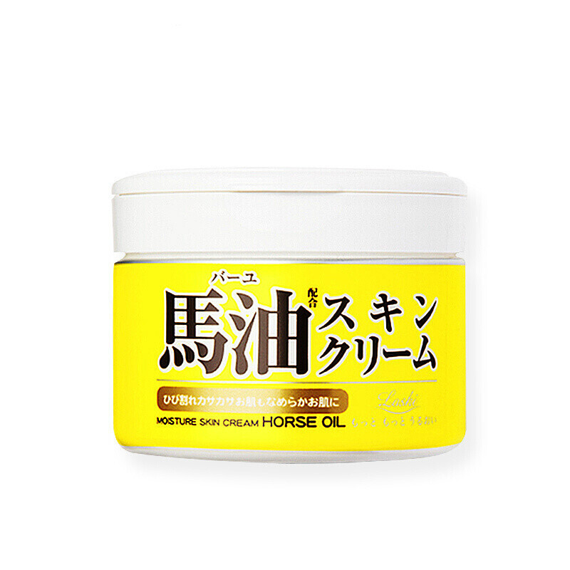 Loshi 日本北海道马油面霜滋润保湿保湿乳霜 马油面霜 220g