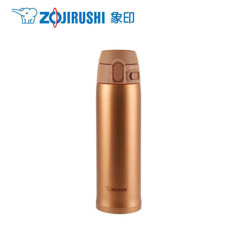 象印(ZOJIRUSHI)孕婴童保温杯SM-TA48少女心便携水杯304不锈钢茶杯车载杯情侣水杯保温用品480ml 金色