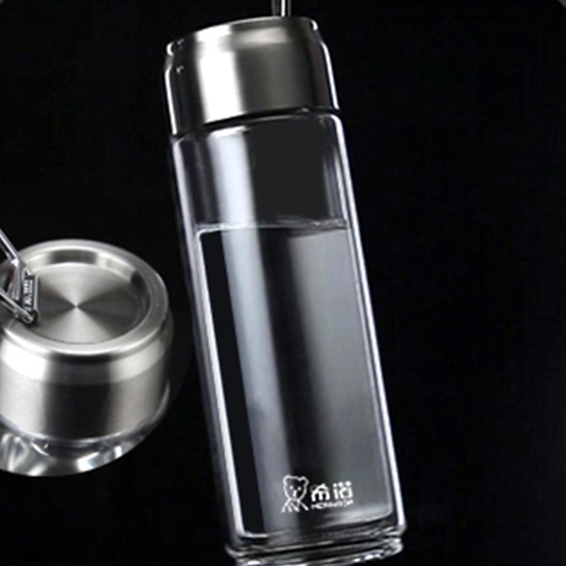 希诺玻璃杯400ml便携耐用单层XN-6030(颜色随机)高清大图