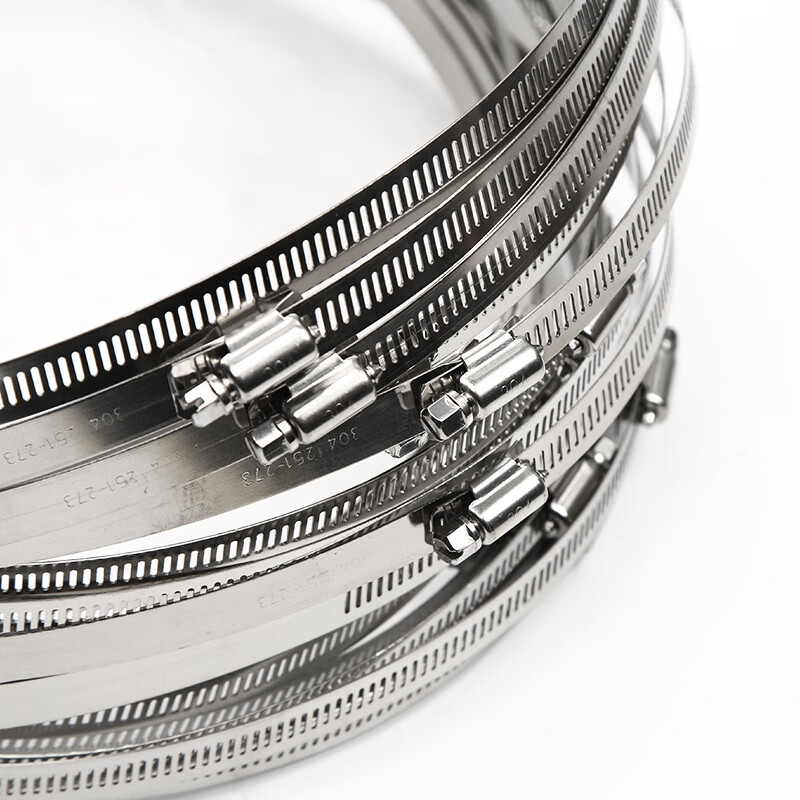 晋集 抱箍 304不锈钢双头双层 55-65mm高清大图